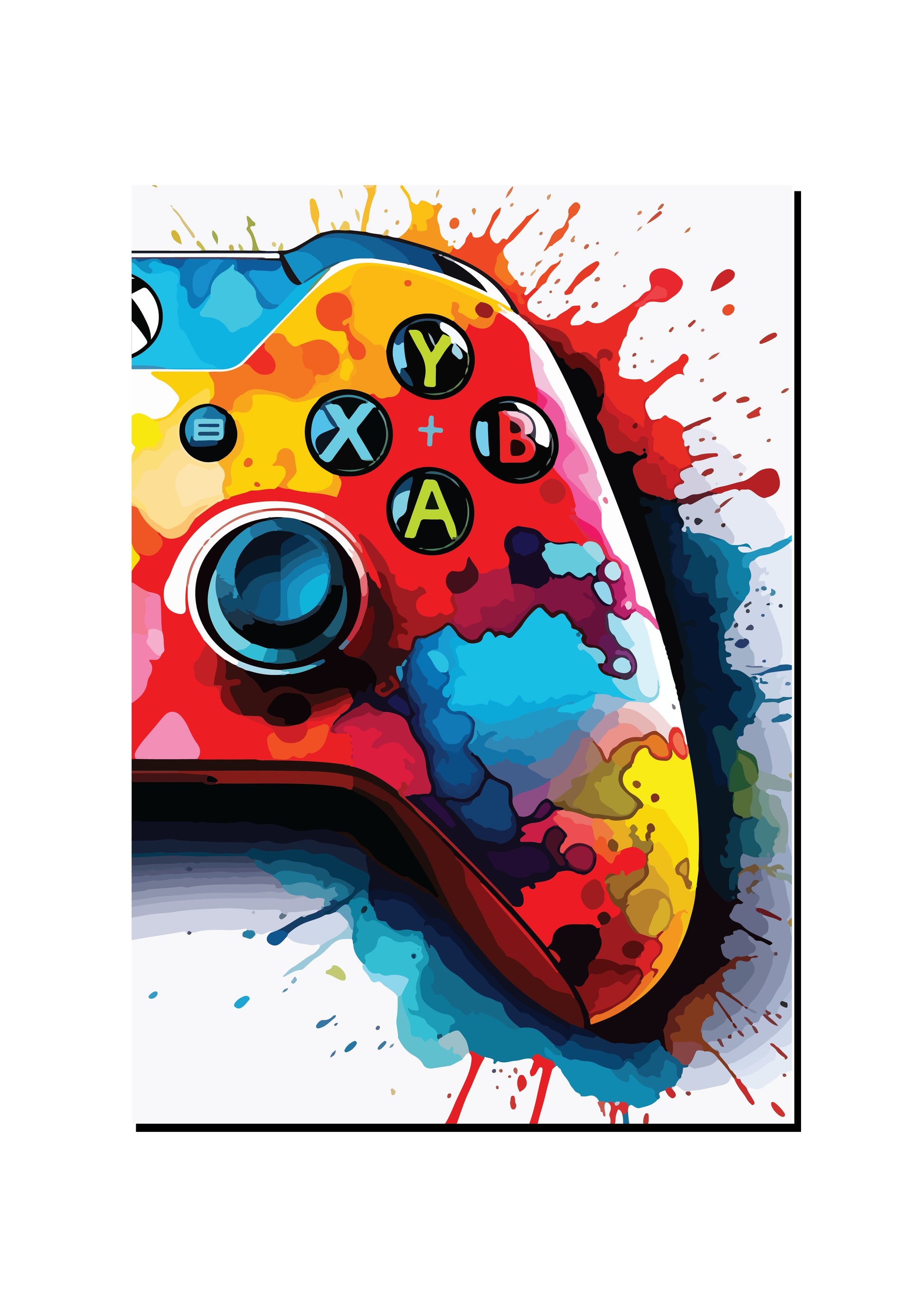 Personalised Gaming Controller Wall Art art print