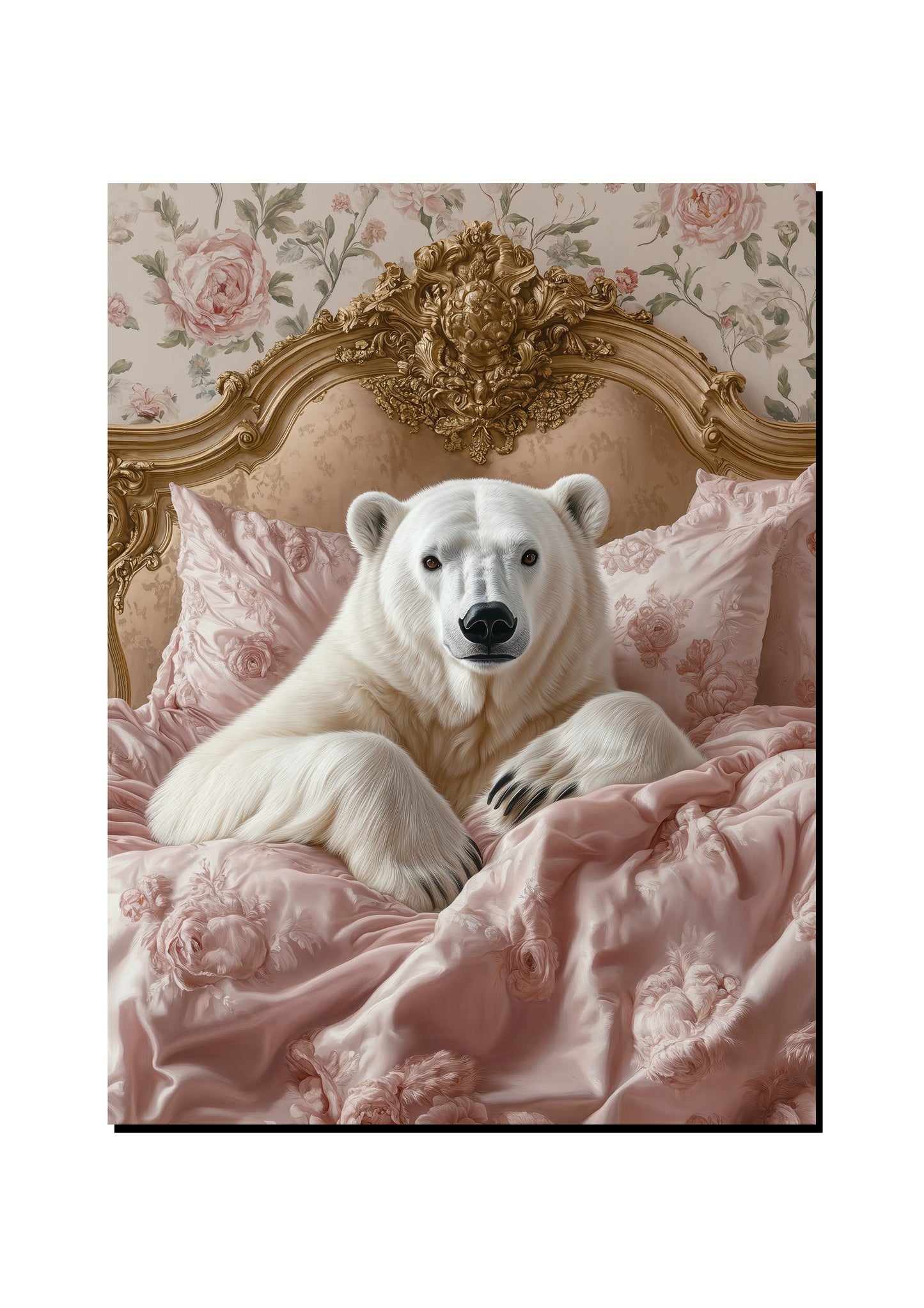 Cute Polar Bear Wall Art art print