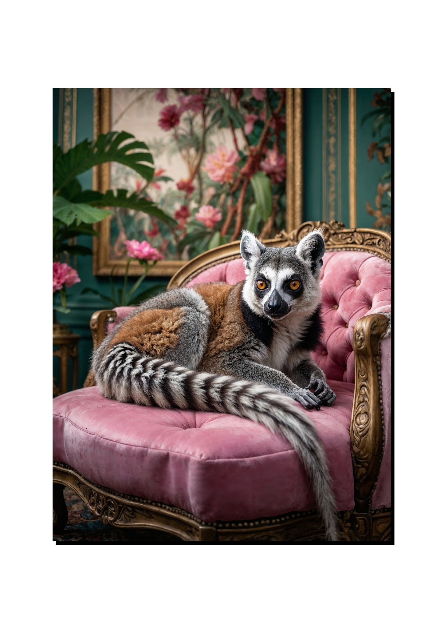 Roan Antelope Reading a Romance Novel art print