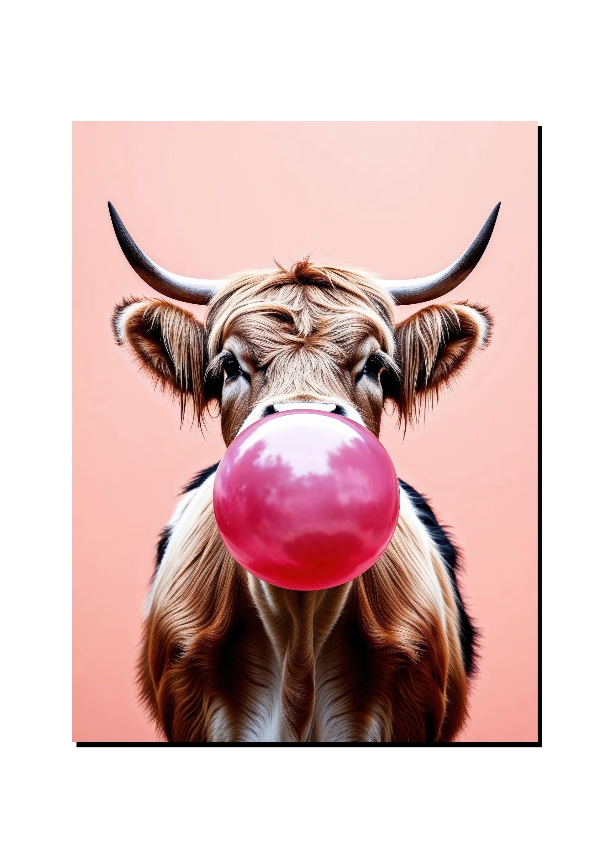 Funny Cow Bubble Gum Wall Art art print