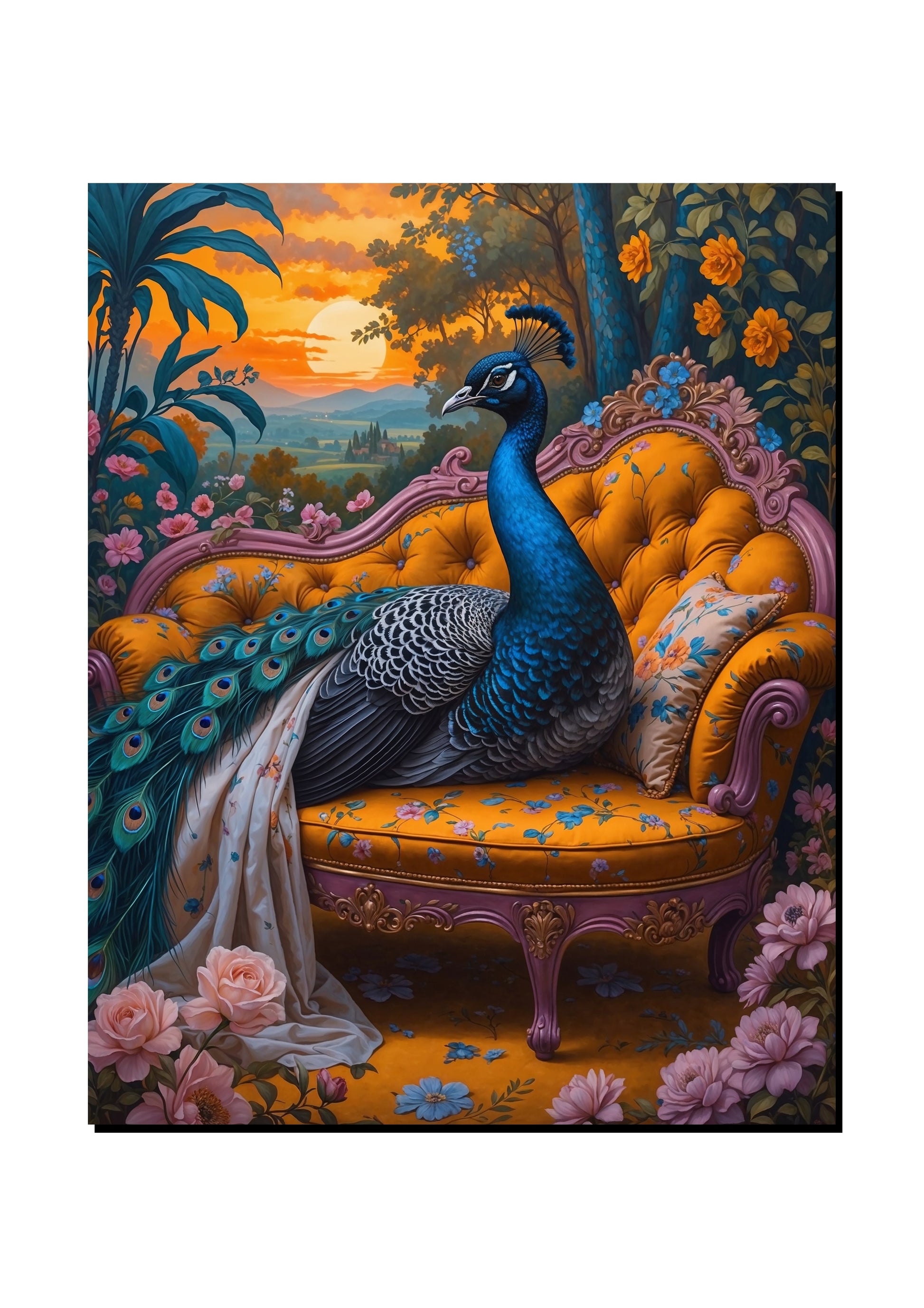 Luxury Peacock Wall Art art print